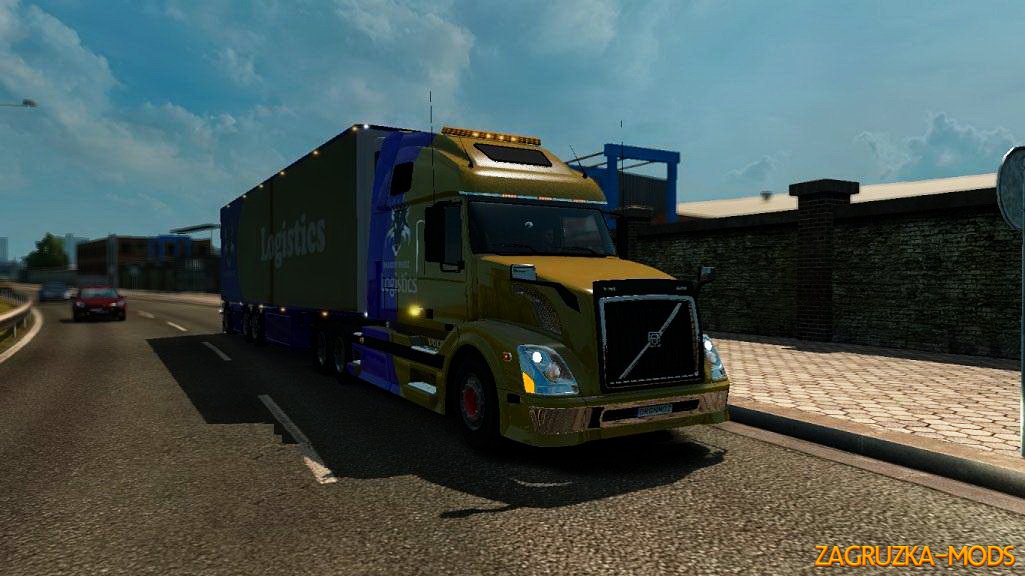 Volvo VNL 670 + Interior v1.0 Edit by DragonModz for ETS 2