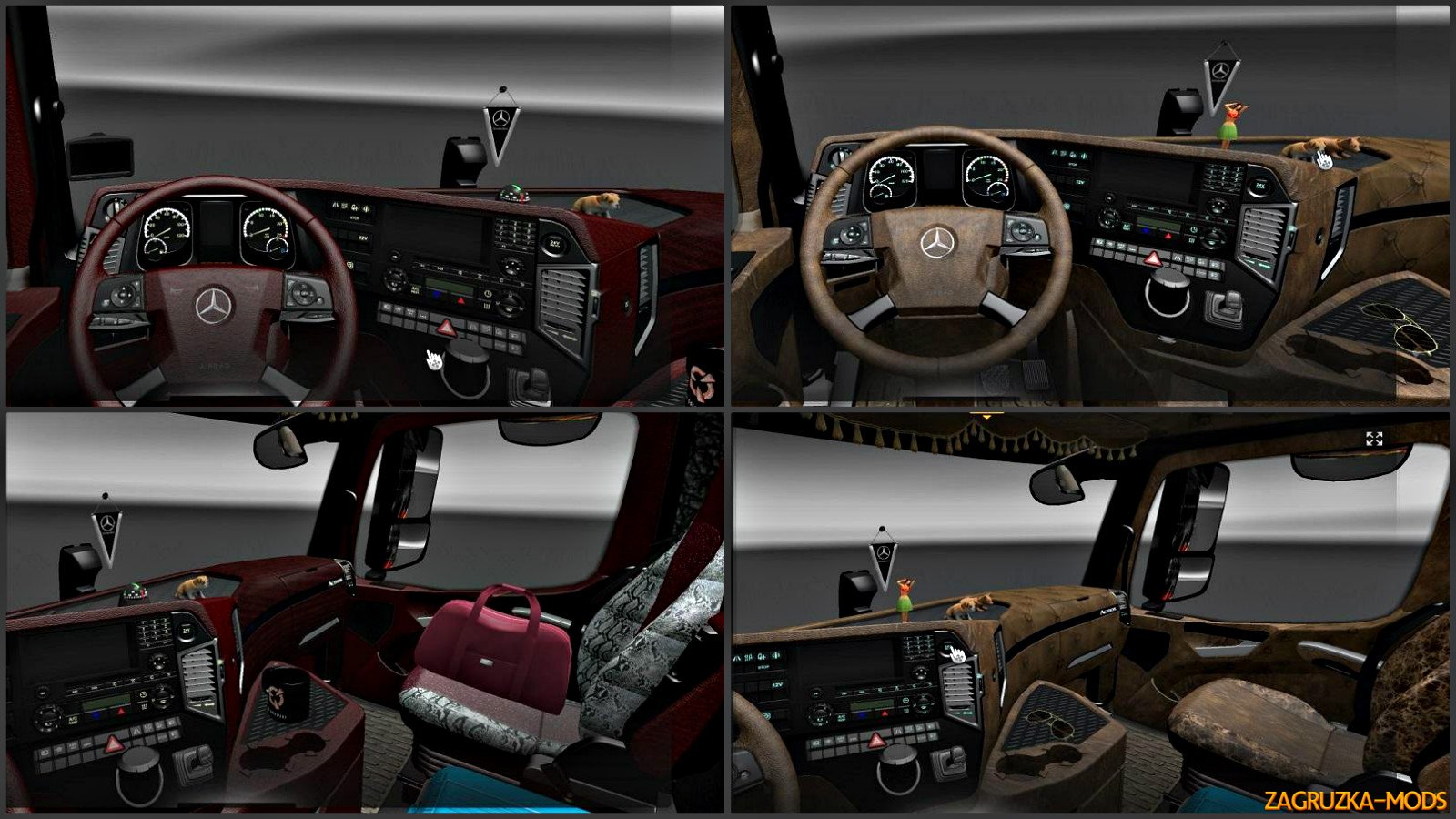 Mercedes Benz Actros 2014 Interior Pack v1.0 for ETS 2