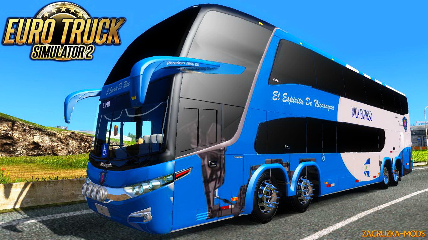 Marcopolo Paradiso G7 1800 DD 8x2 + Interior v1.0 (1.25.x) for ETS 2