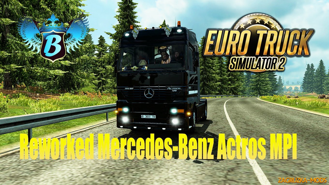 Reworked Mercedes-Benz Actros MPI by Solaris36 for ETS 2