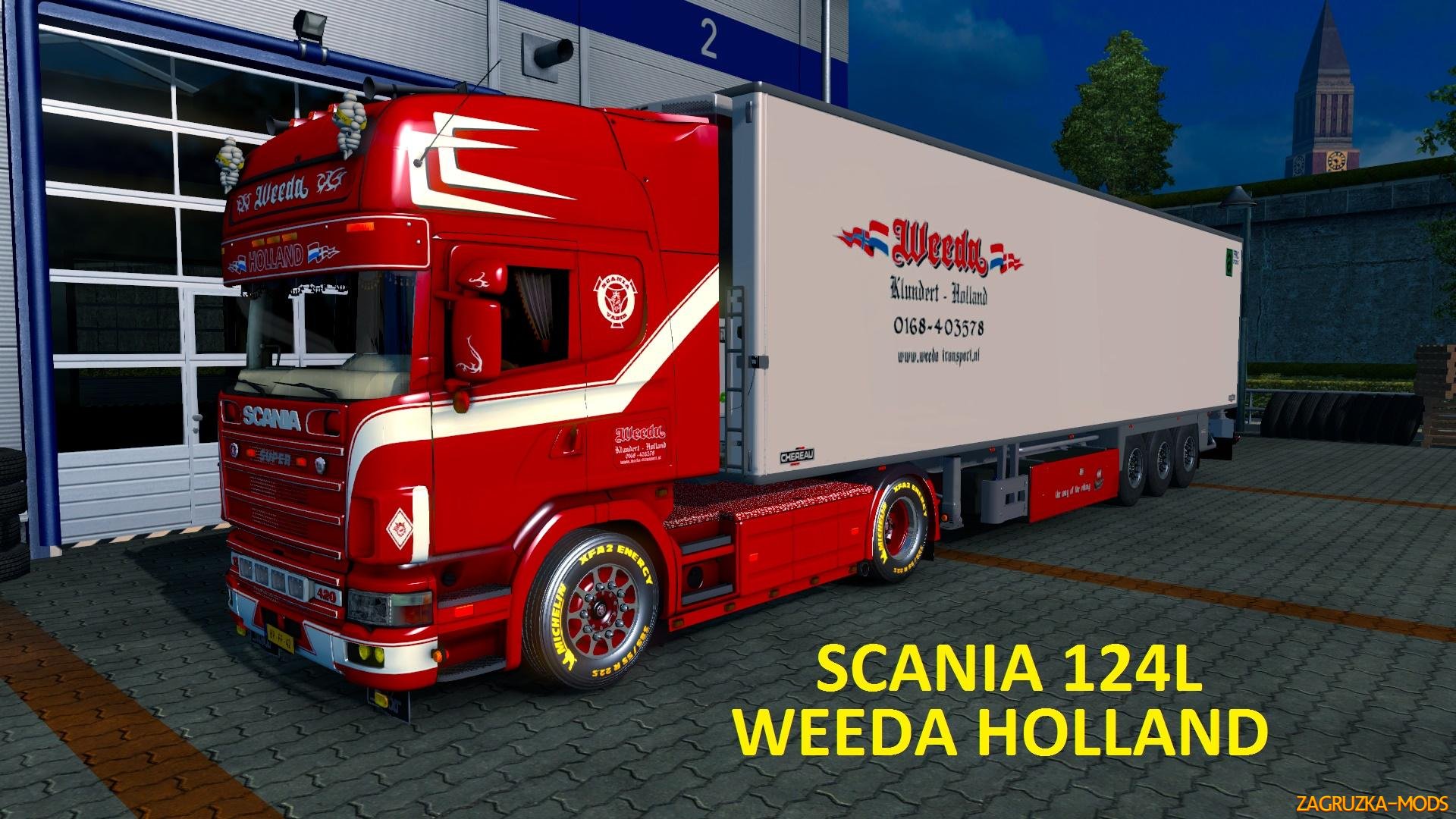 Scania 124L Weeda Holland v1.0 by FChriss (1.22.x) for ETS 2