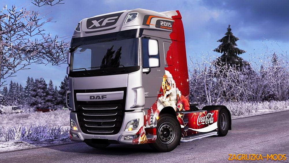 DAF XF Euro 6 2015 Coca Cola Edition Skin v1.0 for ETS 2