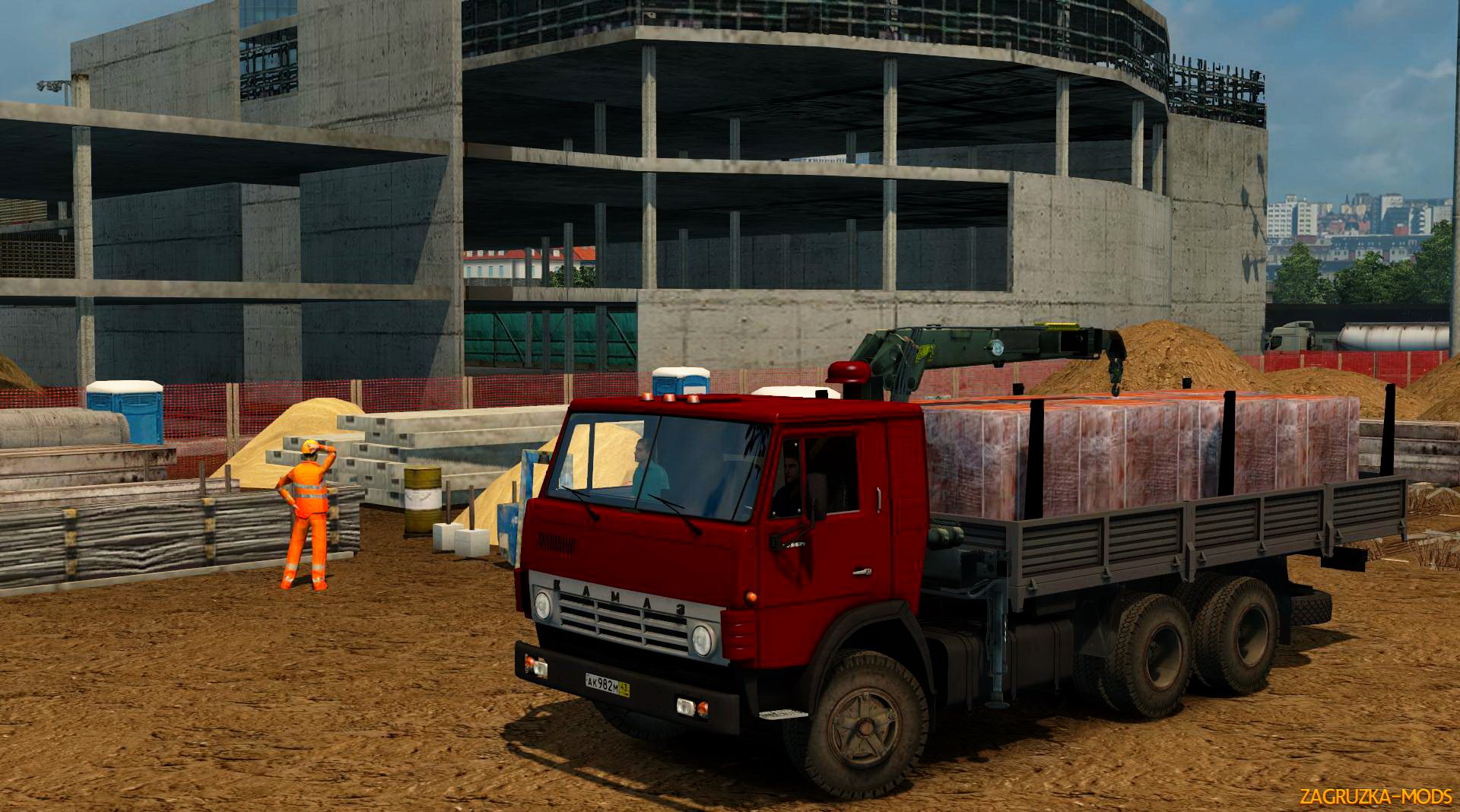 KamAZ 53212 + Trailers SZAP 83571 v3.0 for ETS 2