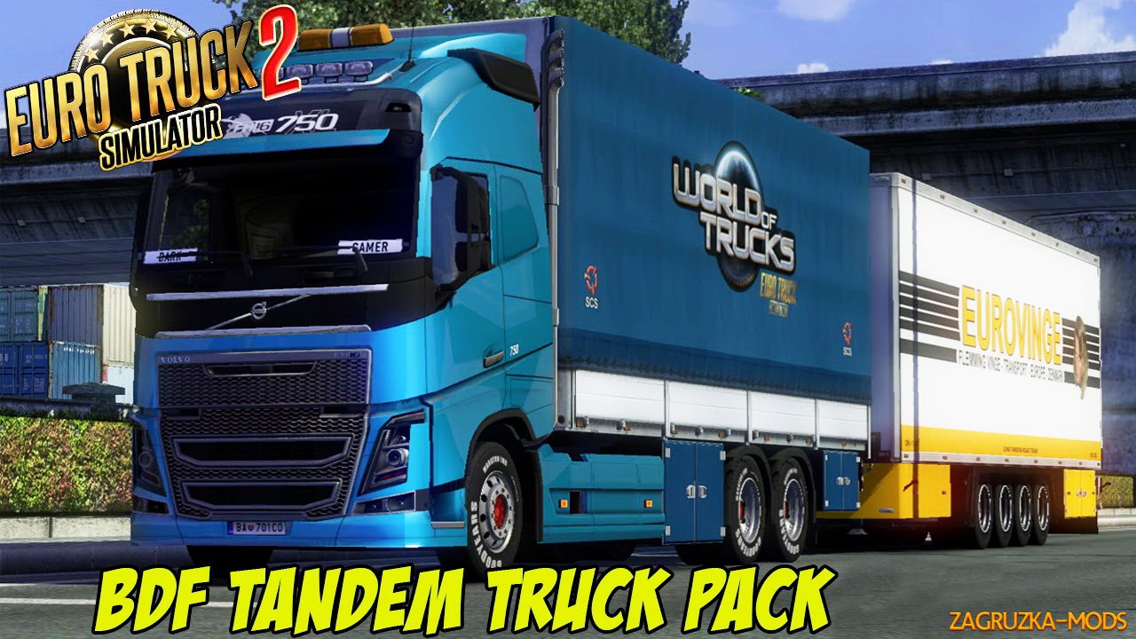 BDF Tandem Truck Pack v45.0 for ETS 2 BDF Tandem Truck Pack v45.0 for ETS 2
