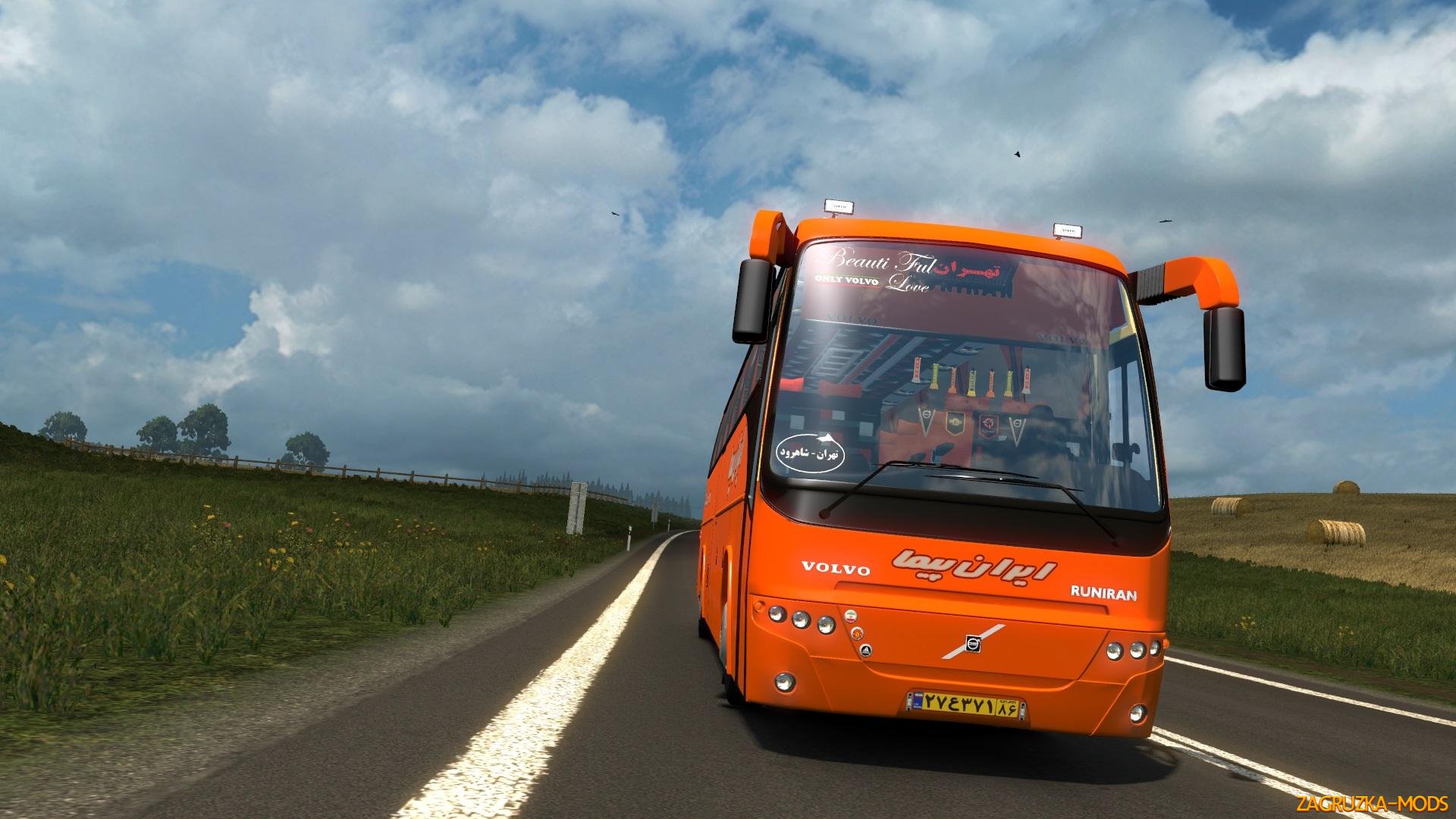 Runiran Volvo B12B TX + Interior v2.0 for ETS 2