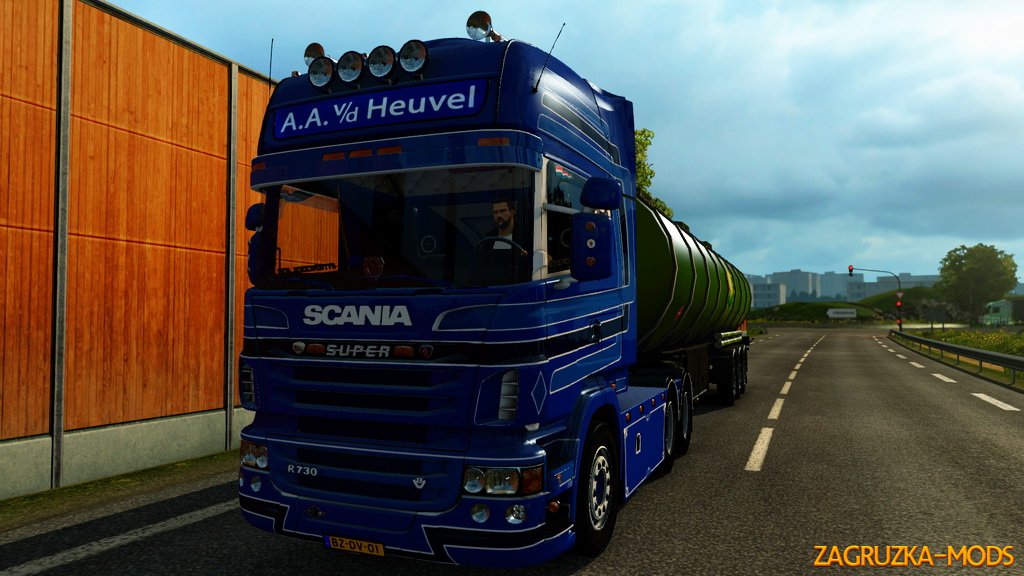 Scania R730 A.A.V.D.Heuvel Skin v1.0 for ETS 2