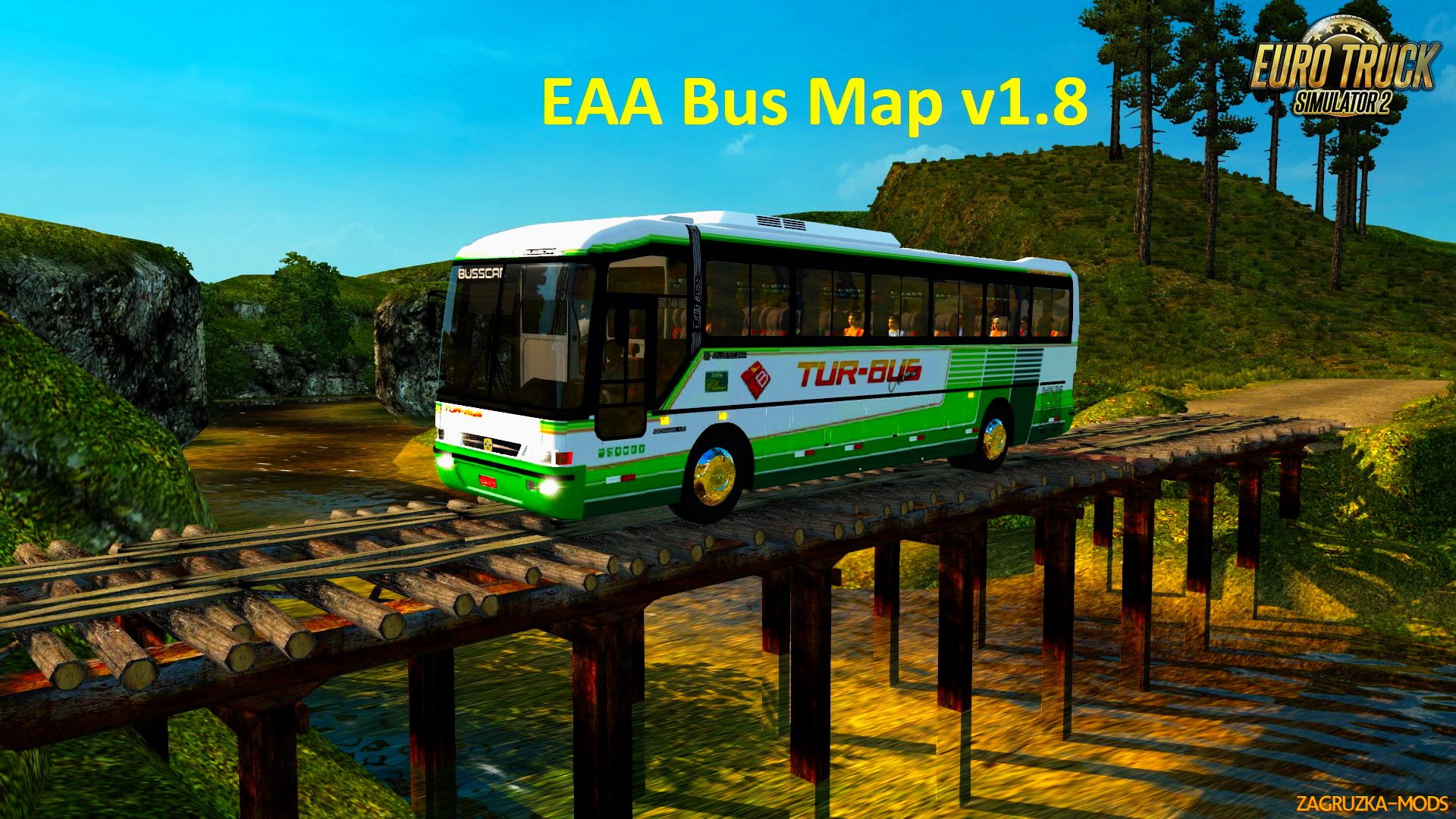 EAA Bus Map v1.8 for ETS 2