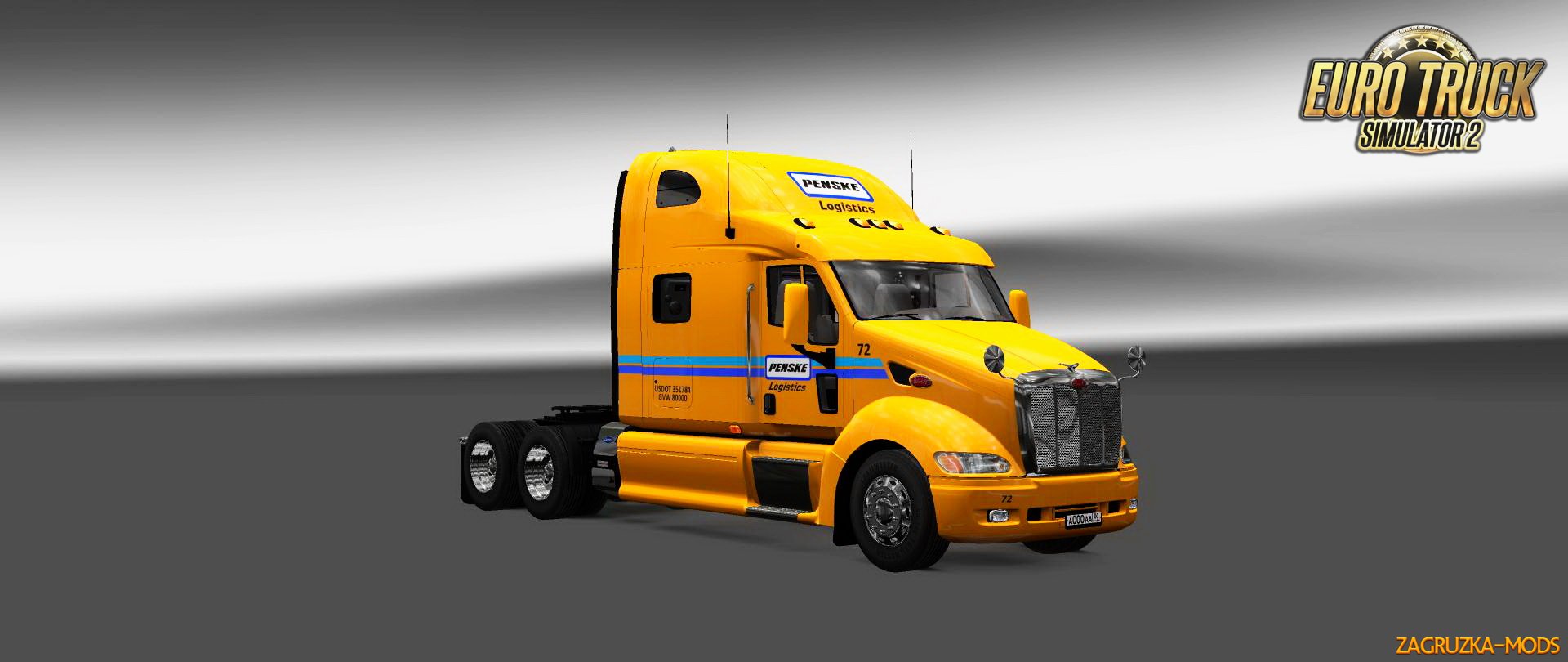 Peterbilt 387 Penske Skin v1.0 for ETS 2