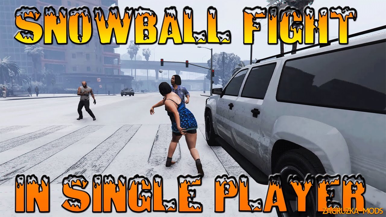 Snowball Fight Mod v1.0 for GTA 5