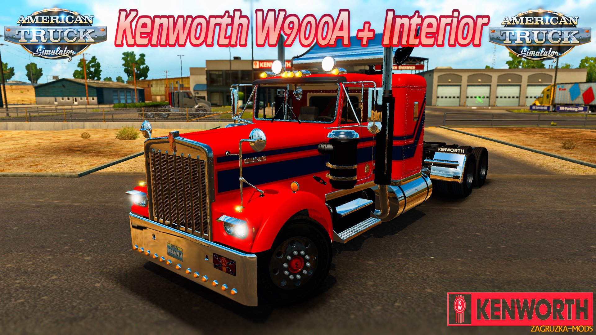 Kenworth W900A + Interior v1.0 for ATS