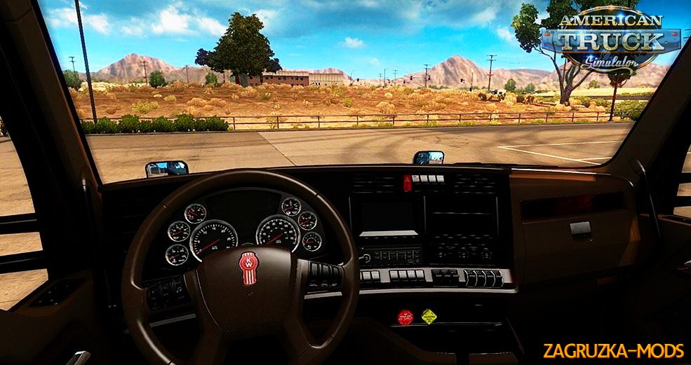 Kenworth T680 Brown Interior v1.0 for ATS