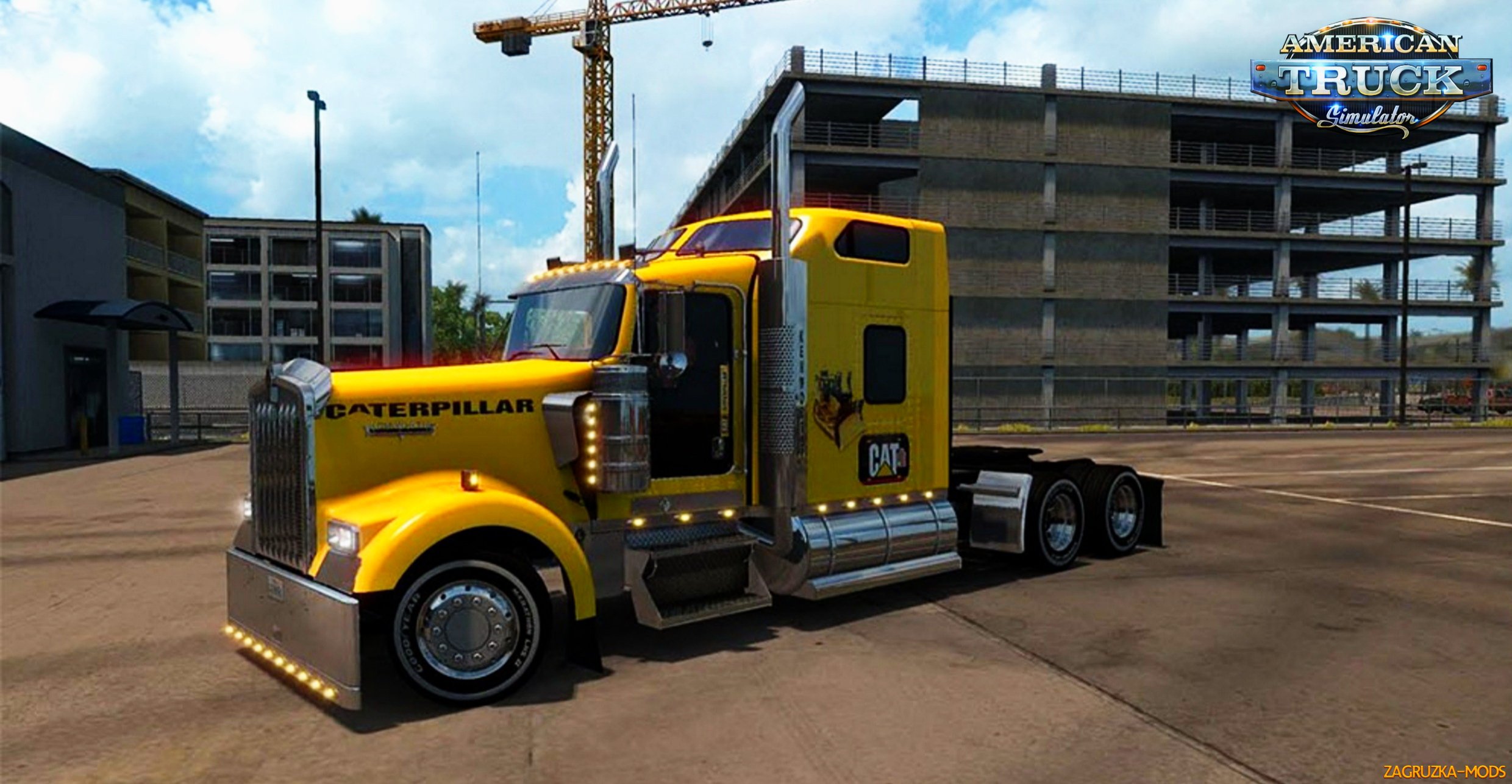 Kenworth W900 Caterpillar Skin v1.0 for ATS