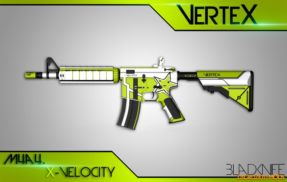 M4A4  X-Velocity Skin for CS:GO