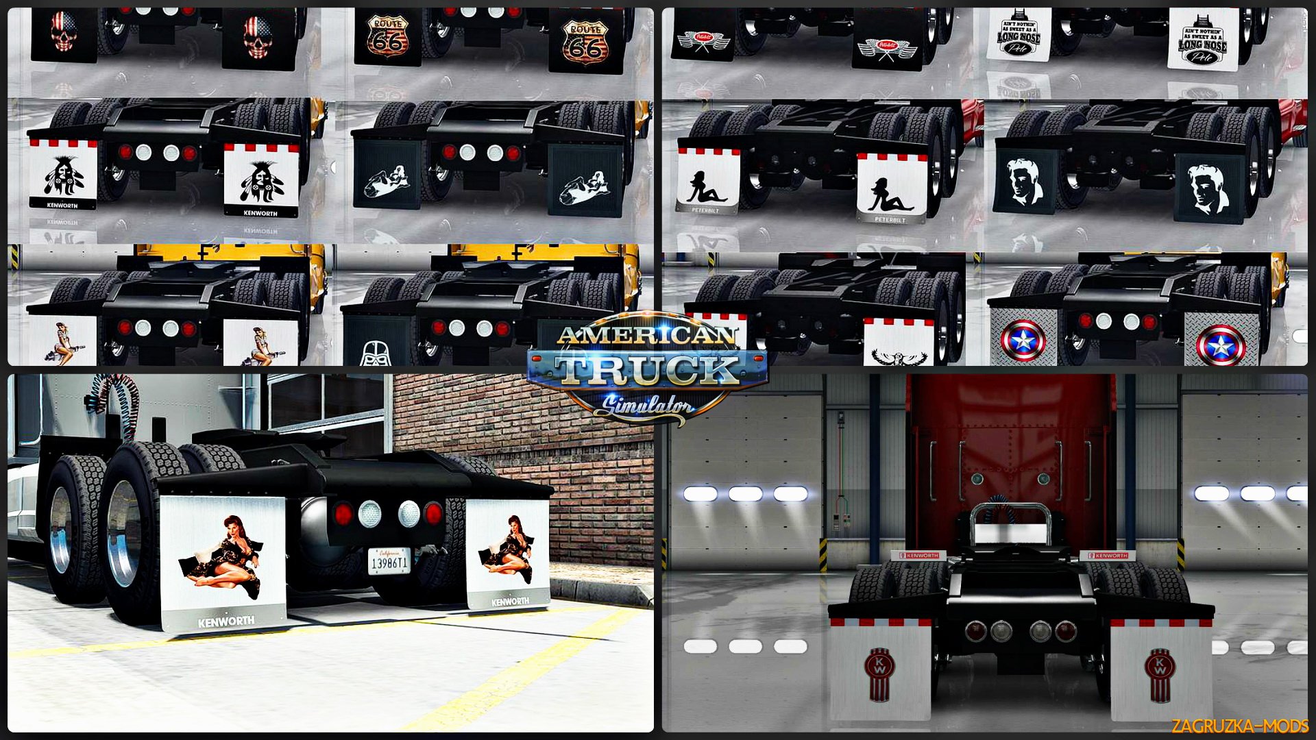 HD Mudflaps Pack v1.2 by Aradeth for ATS