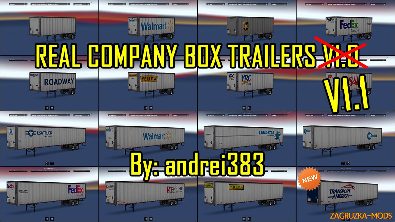 Real Company Box Trailers v1.1 by andrei383