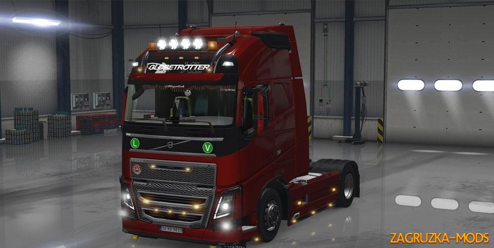 Volvo FH16 2012 Edit Fix + Cabin Accessories DLC [1.23]