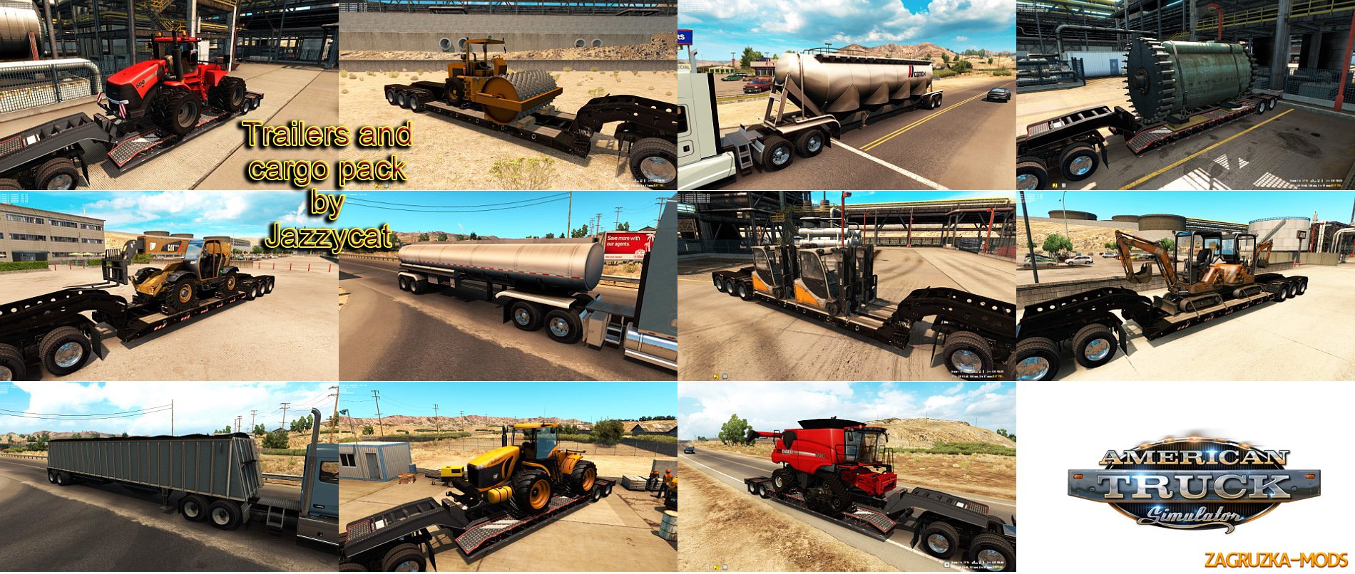 ATS Trailers and cargo pack v1.0 by Jazzycat