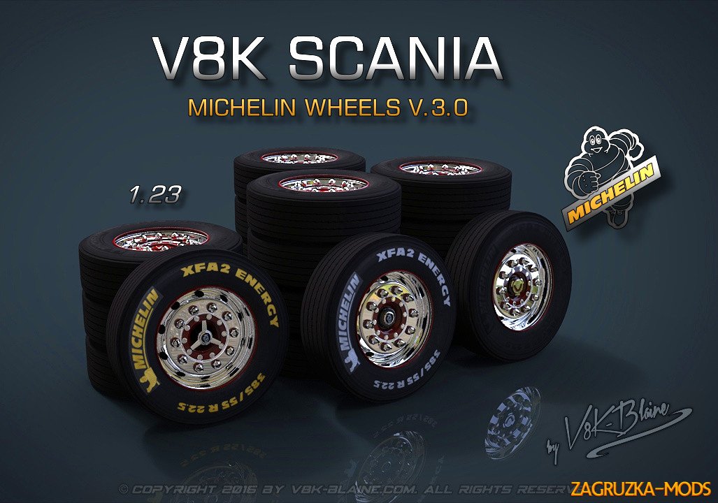 V8K Scania Michelin Wheels v3.0 [1.23.x]