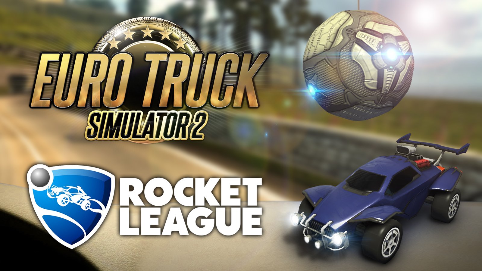 A touch of Rocket League in Euro Truck Simulator 2