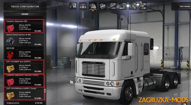 ATS Freightliner Argosy Reworked v 2.1