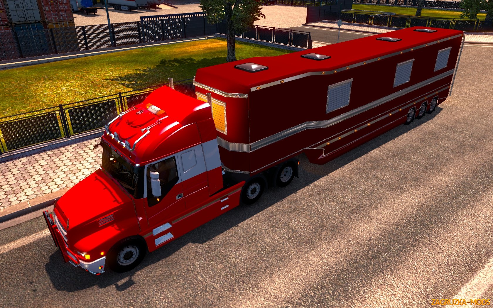 Iveco Strator v2.5 + Caravan Trailer (v1.23.x) for ETS 2 Â» Simulator