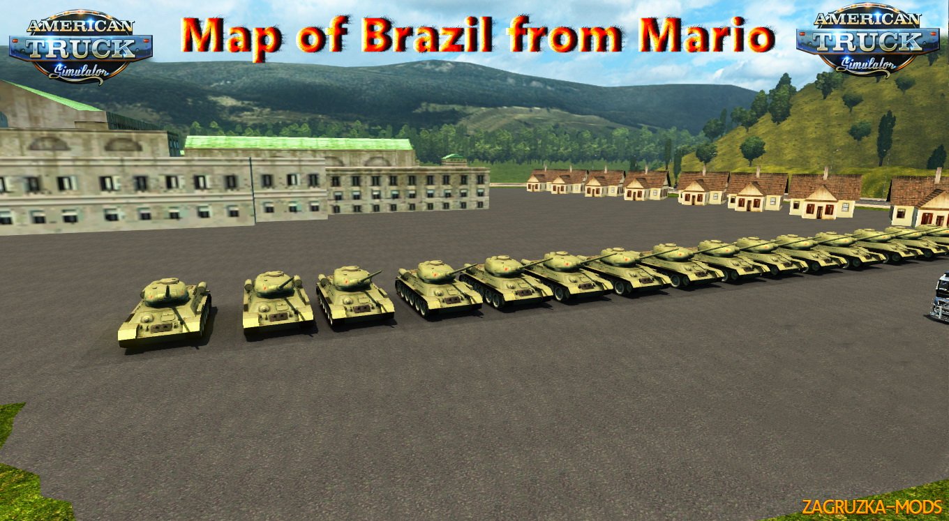 Map of Brazil from Mario v1.3 for ATS