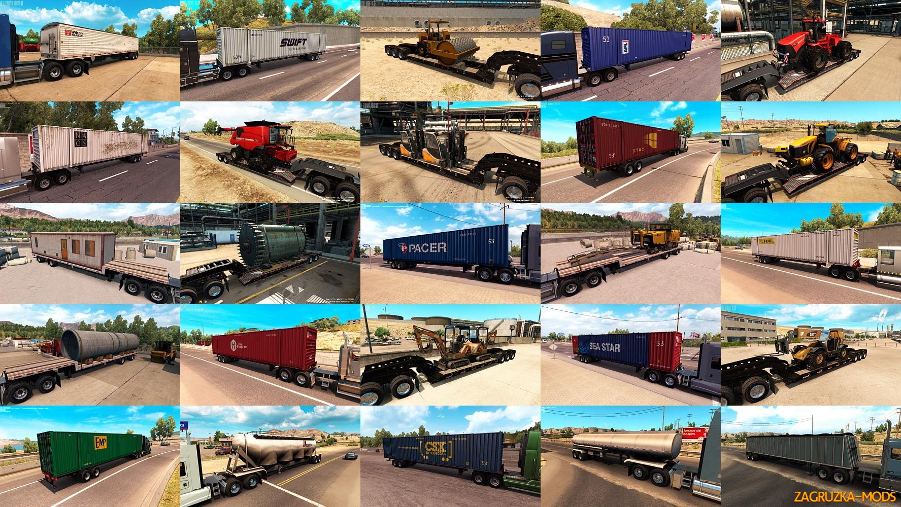 ATS Trailers and cargo pack v1.1 by Jazzycat