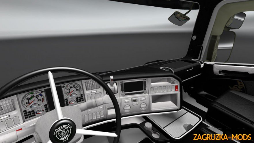 Interior Scania RJL (Black-White)