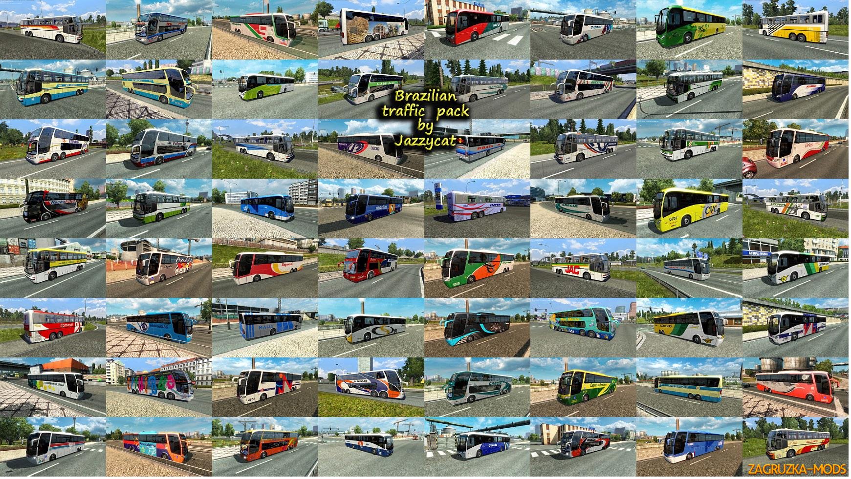 Brazilian traffic pack v1.3.2 by Jazzycat (1.24.x) for ETS 2 Brazilian traffic pack v1.3.2 by Jazzycat (1.24.x) for ETS 2