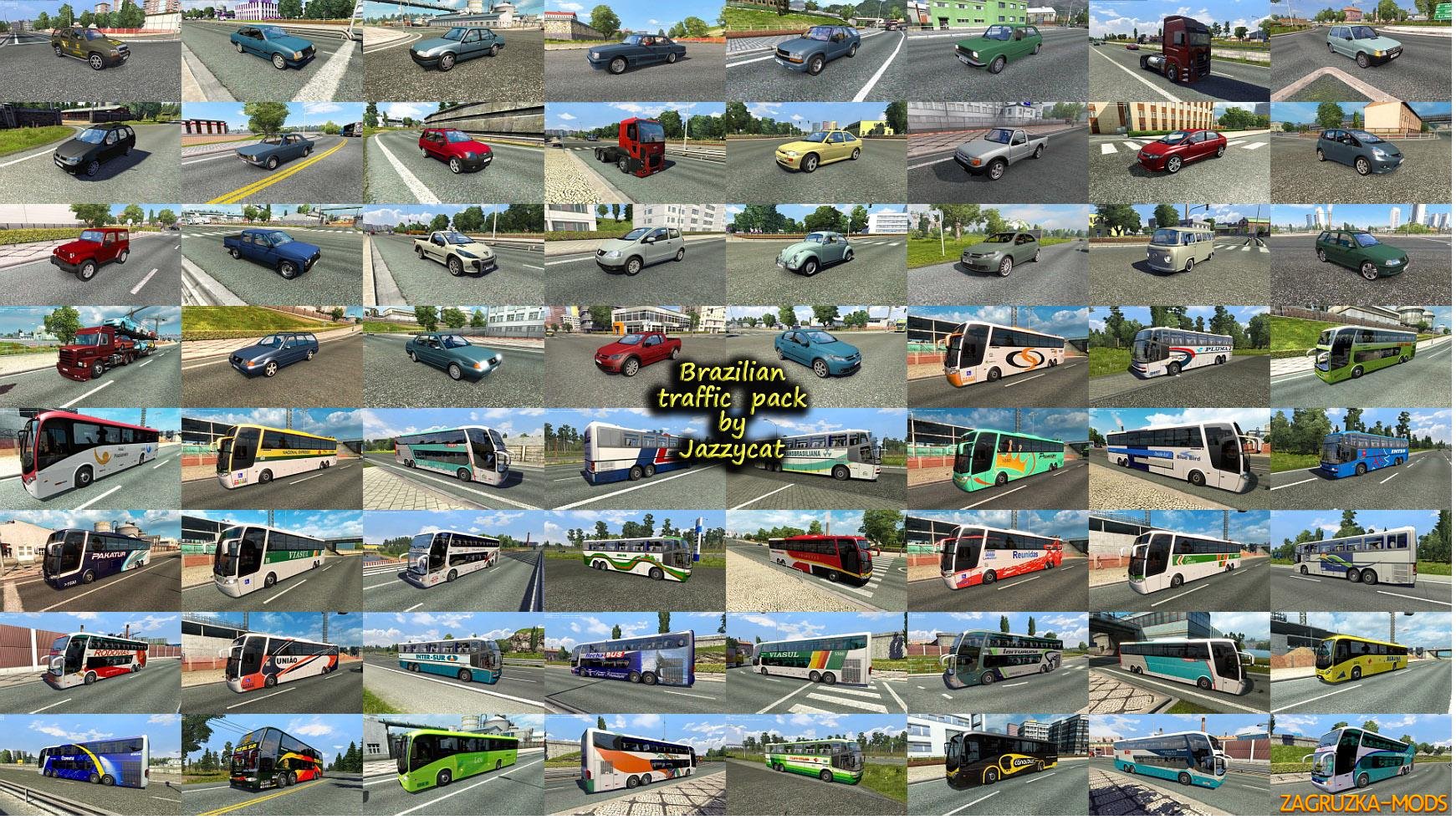 Brazilian traffic pack v1.3.2 by Jazzycat (1.24.x) for ETS 2
