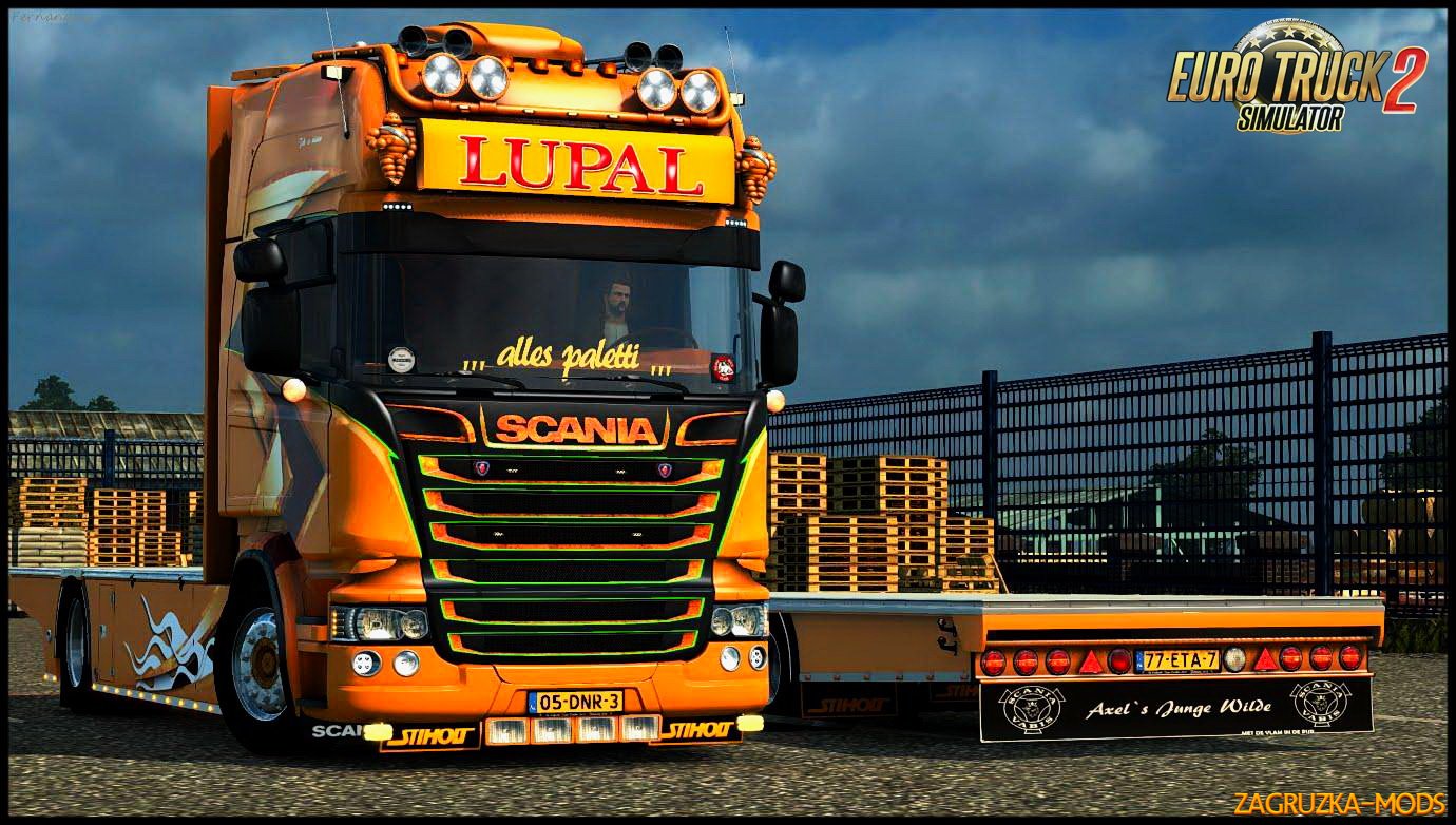 Scania Lupal Edition + Trailer + Sound v1.0 for ETS 2