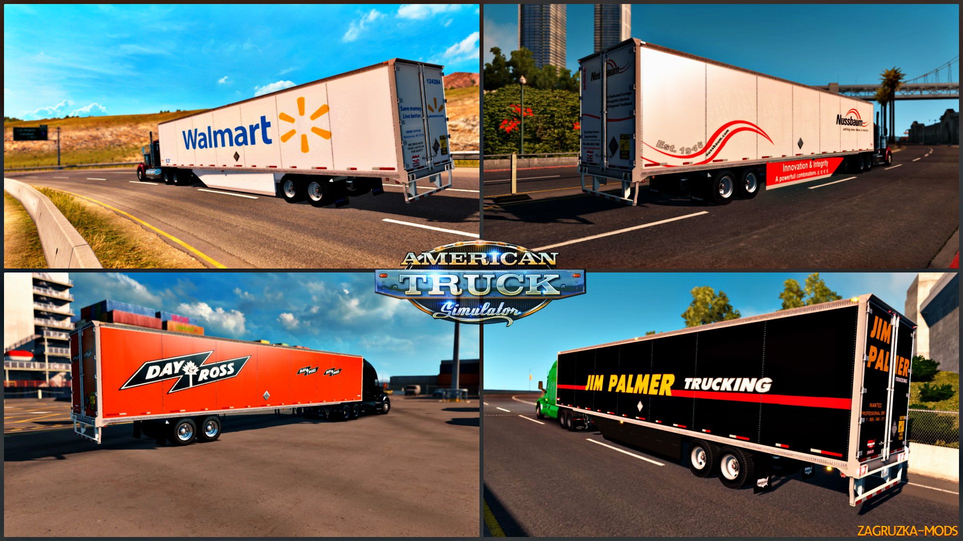 Trailers Wabash Duraplate Dryvan + Skins v1.0 for ATS