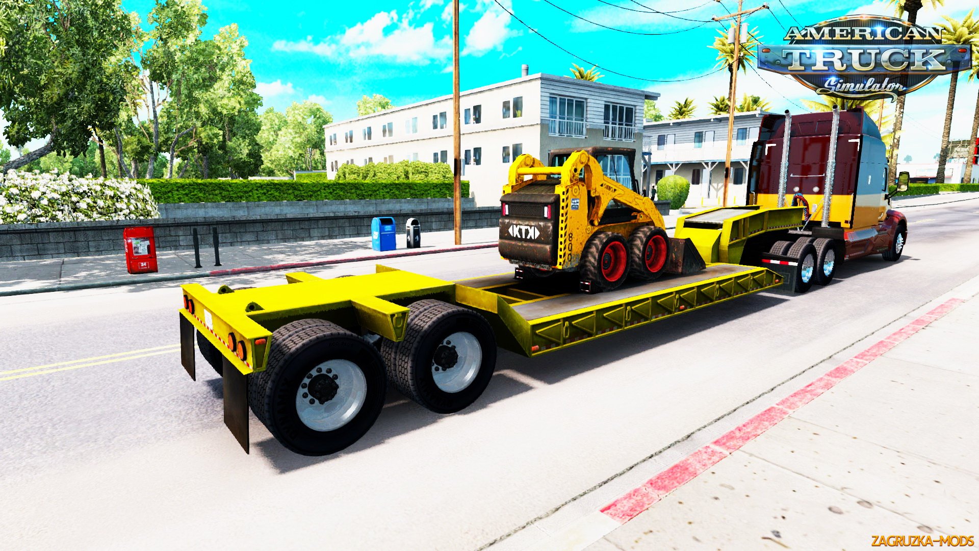 Trailer Lowboy Bobcat 800 v1.0 by pit19169 for ATS