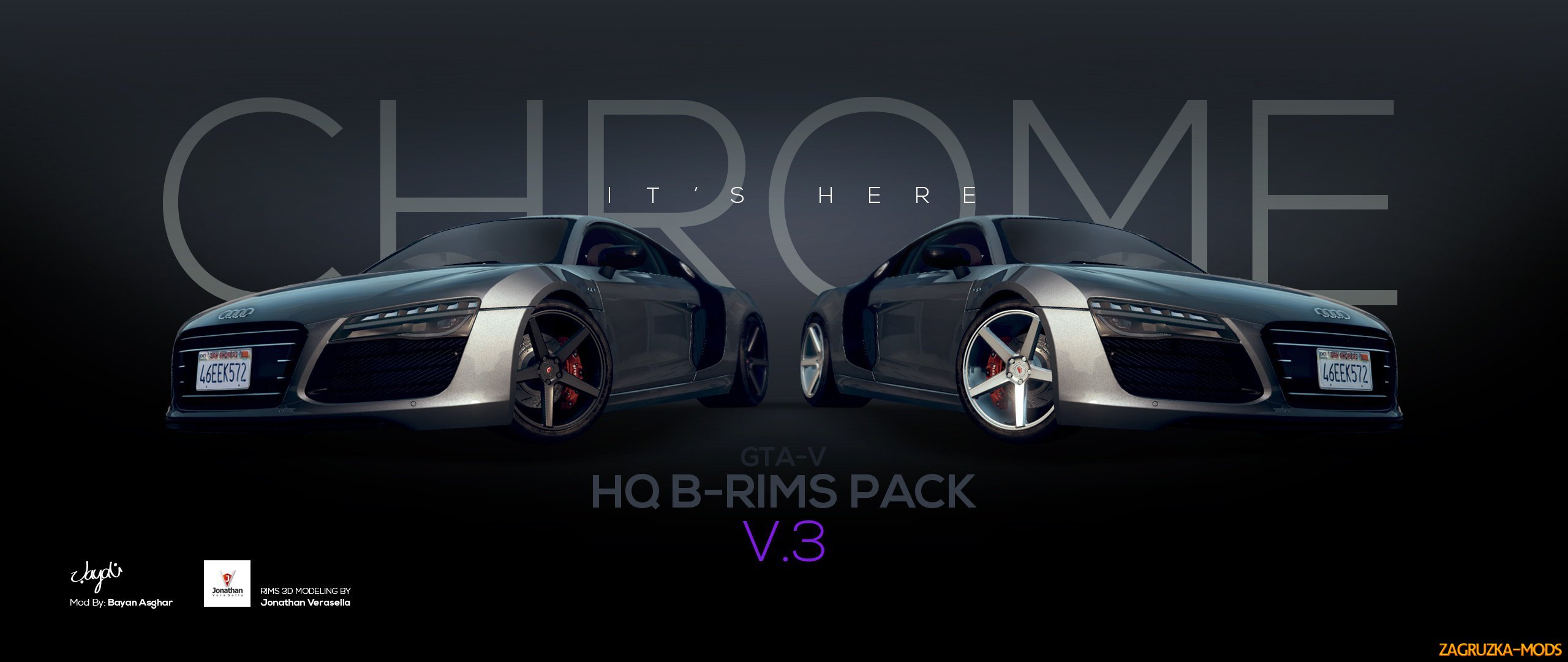 HQ B-Rims Pack v3.0 for GTA 5 HQ B-Rims Pack v3.0 for GTA 5
