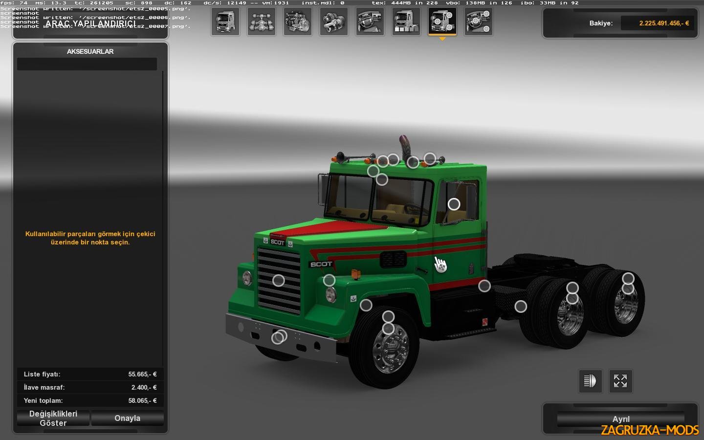 Scot A2HD + Interior v1.06 (1.27.x) for ETS 2