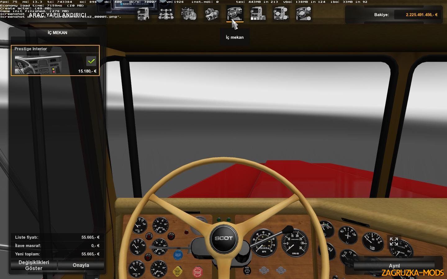 Scot A2HD + Interior v1.06 (1.27.x) for ETS 2