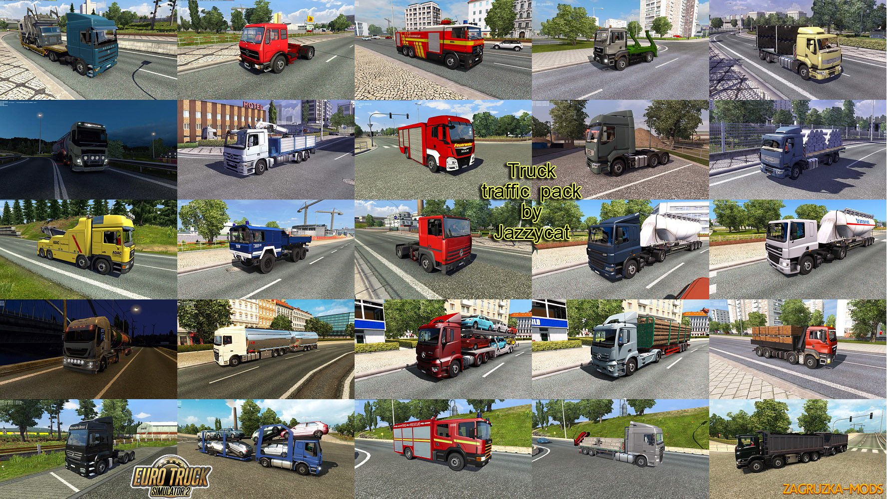 Truck Traffic Pack v 2.2 by Jazzycat