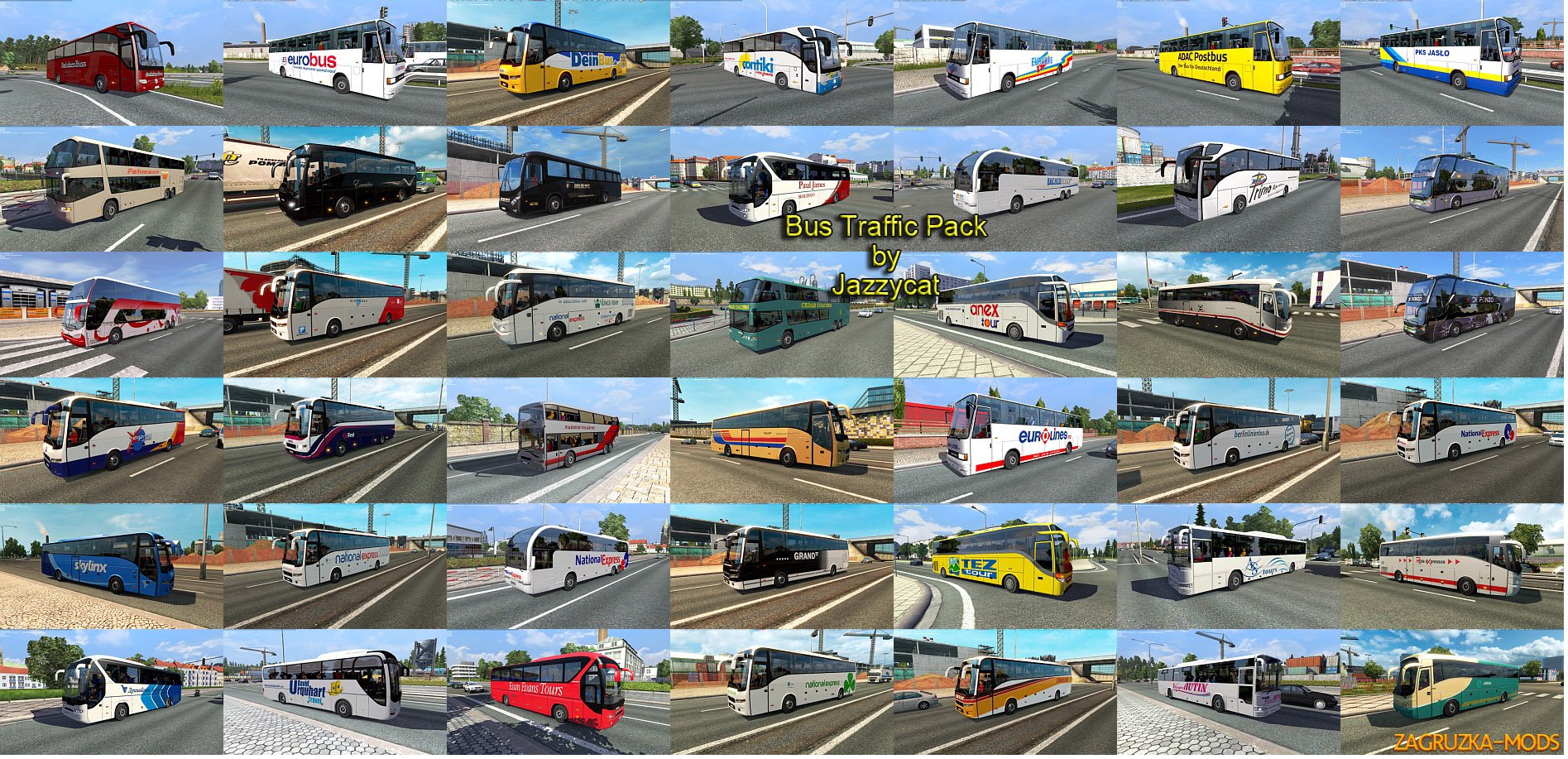 Bus Traffic Pack v 1.3.2 by Jazzycat