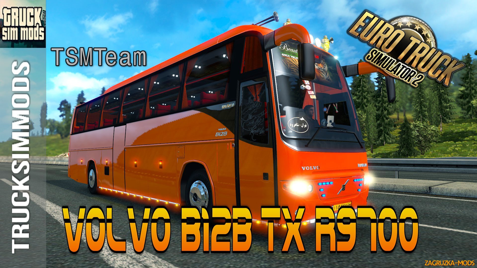 Bus Volvo B12B TX R9700 + Passenger mod v1.0 for ETS 2