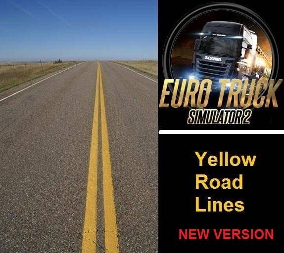 Yellow Road Lines by Samo