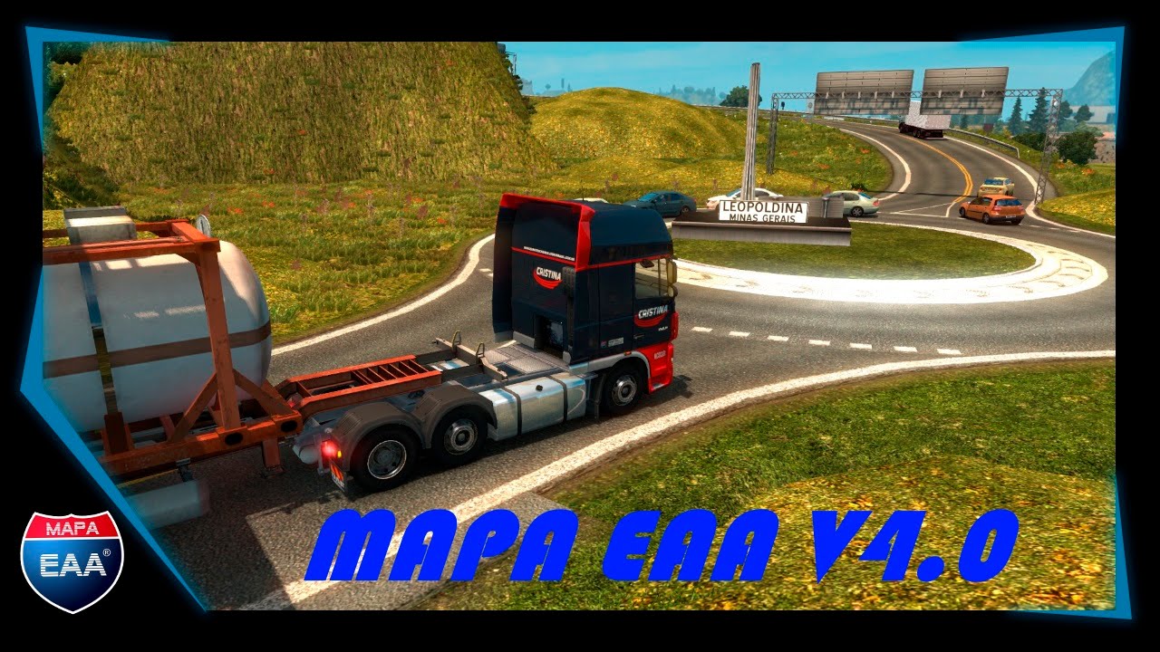 Brasil Map EAA Normal v4.1.2 by EAA Team (1.26.x) for ETS 2