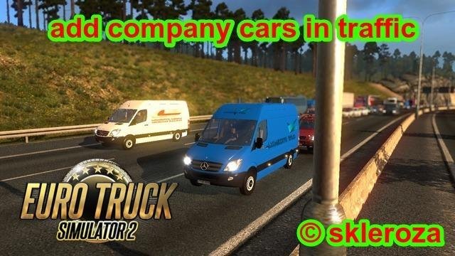 11 company cars in traffic v0.6 by skleroza