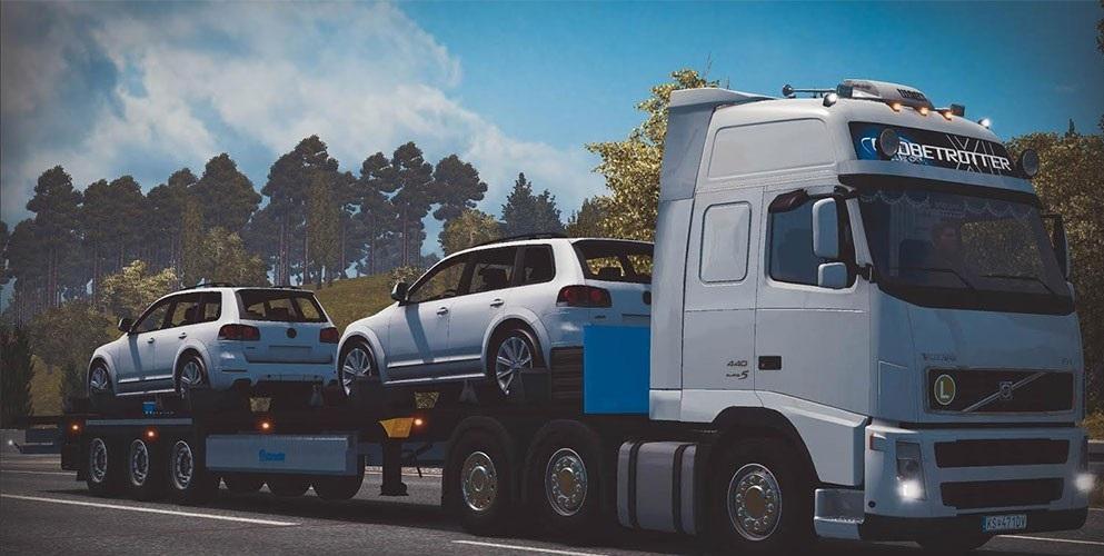 Trailer Krone with Passat cars v1.0 (v1.24.x) for ETS 2