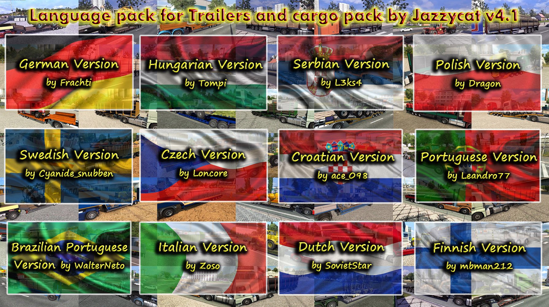 Language Pack for Trailers and Cargo Pack v4.1 by Jazzycat  (Update2)