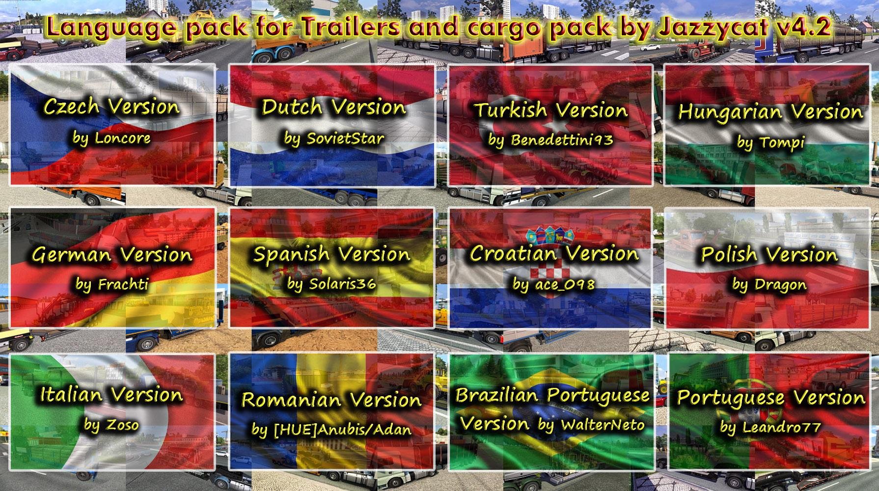 Updated Language Pack for Trailers and Cargo Pack by Jazzycat v 4.2