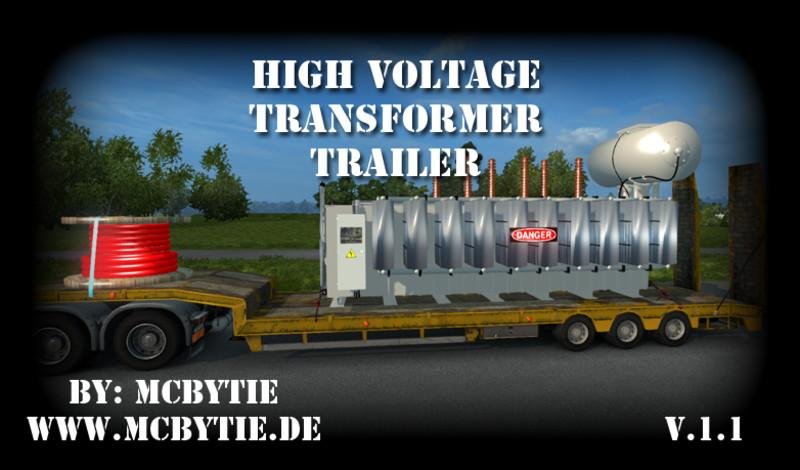 High voltage transformer trailer v1.1 for Ets2