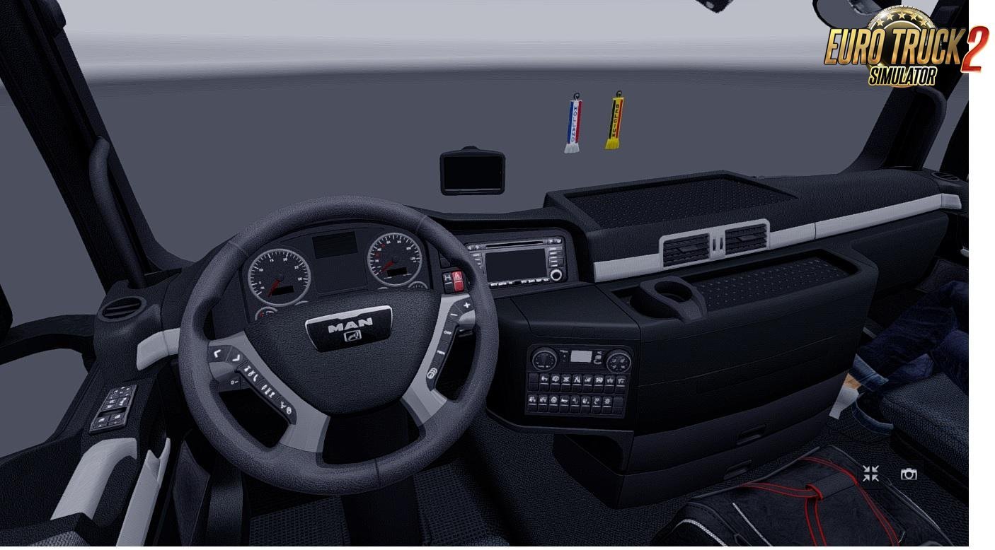 MAN TGX Madster v2.2 Black Interior for Ets2