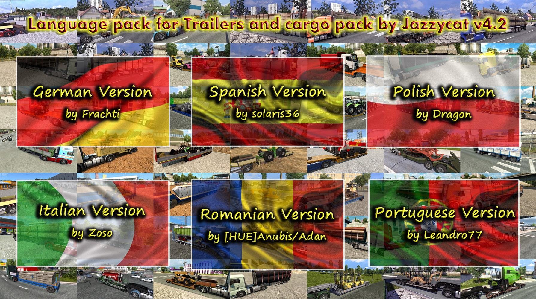 Language Pack for Trailers and Cargo Pack v4.2 by Jazzycat