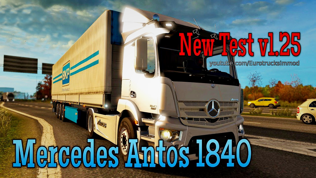 Mercedes Antos 1840 + Interior v1.0 (1.25.) for ETS 2