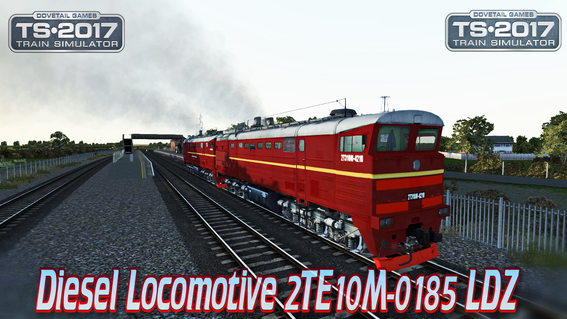 Diesel Locomotive 2TE10M-0185 LDZ v1.0 for TS 2017